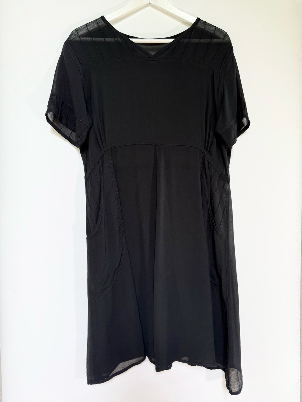 Vintage Black Sheer Dress
